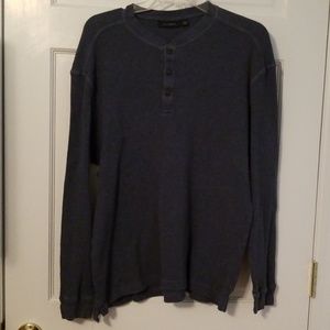 Men's,  Club Room,  Blue, Long Sleeve Thermal Tee